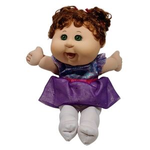 PA 15 FB 14” Cabbage Patch PLAY ALONG 2007 Brunette Hair Green Eyes Happy Face